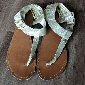 Gold Glitter Sandals